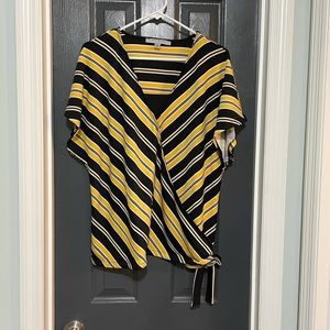 EUC! Faux-Wrap Blouse